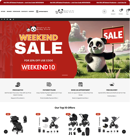 Fitness ecommerce website